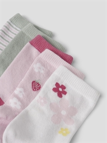 NAME IT 5-Pak Strømper Vinni Bright White Flowers